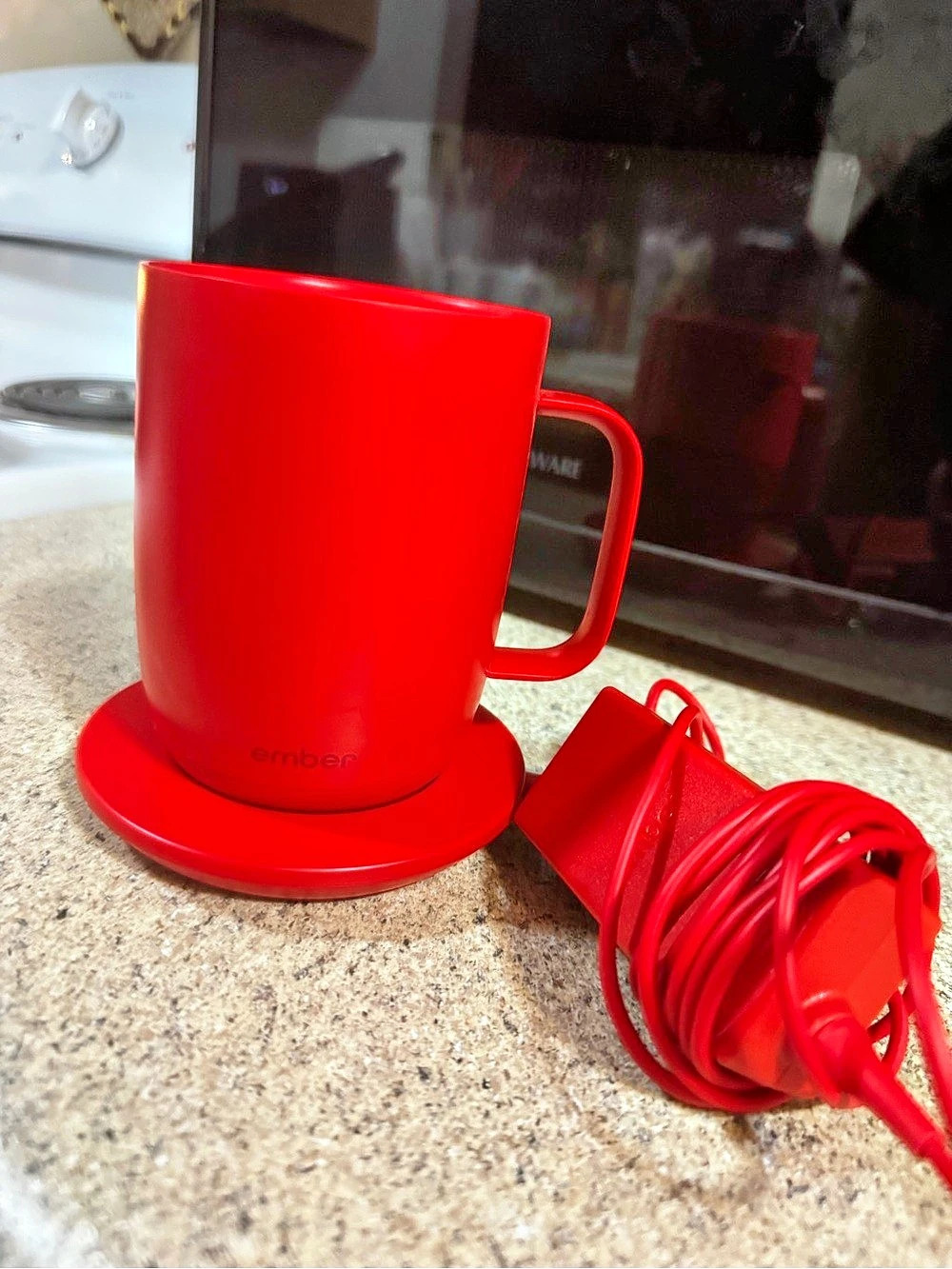 Ember Mug 2 Red Smart Mug with Charging Coaster